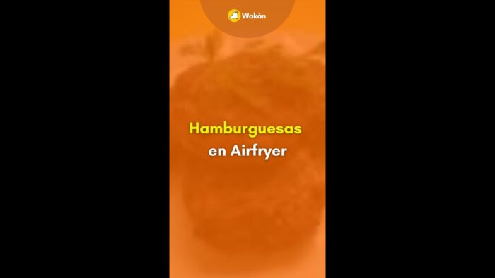 Hamburguesa en freidora de aire. Fácil y deliciosa.