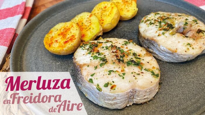 MERLUZA EN FREIDORA DE AIRE 🐟 Receta fácil de PESCADO EN AIRFRYER
