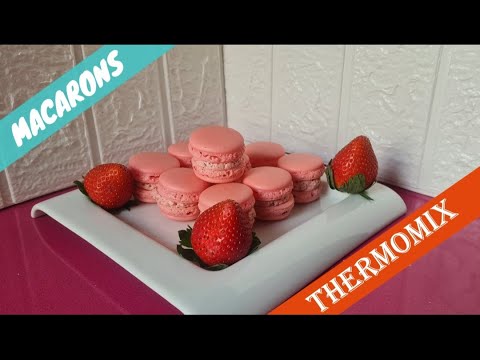 Macarons PERFECTOS Y DELICIOSOS de fresa con el paso a paso THERMOMIX (SUBTITULADO)