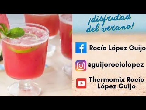 Mojitos de sandía 🍉 en nuestra Thermomix