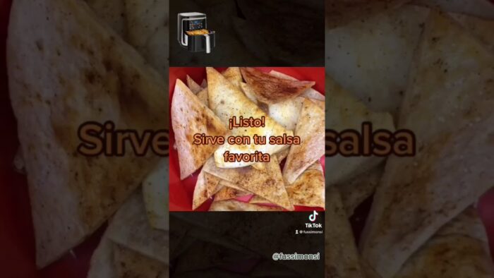 NACHOS CASEROS EN FREIDORA DE AIRE