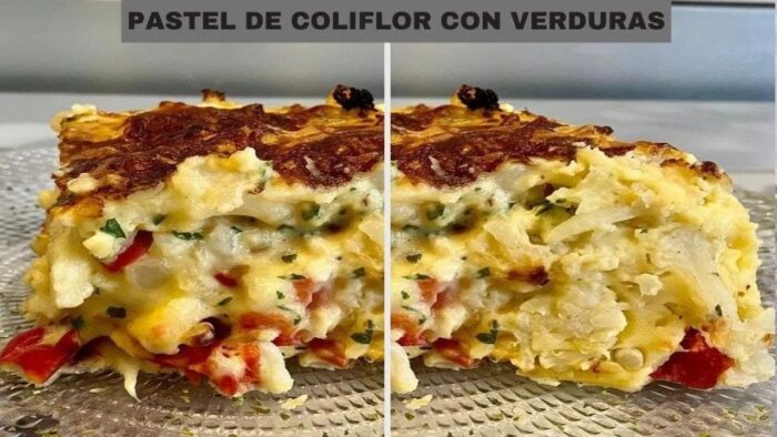 PASTEL  🥧 DE VERDURAS 🥒 CON COLIFLOR CON FREIDORA DE AIRE !!!