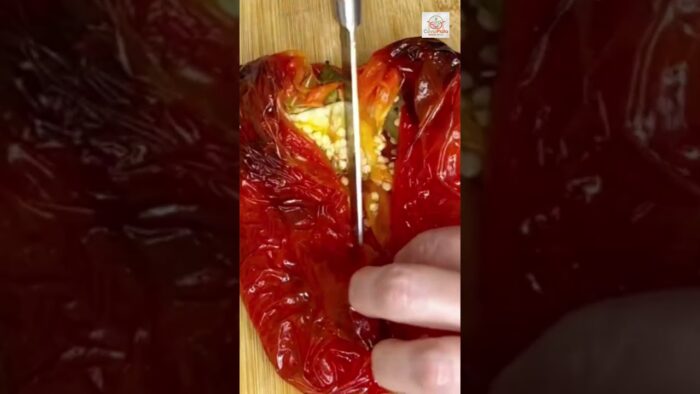 PIMIENTOS ASADOS HECHOS EN FREIDORA DE AIRE, truco para pelarlos sin dificultad #recetas #airfryer