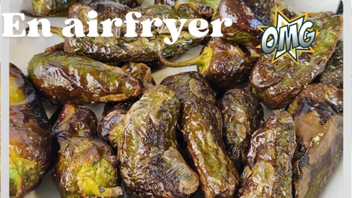 PIMIENTOS VERDES 🫑🫑FRITOS EN FREIDORA DE AIRE