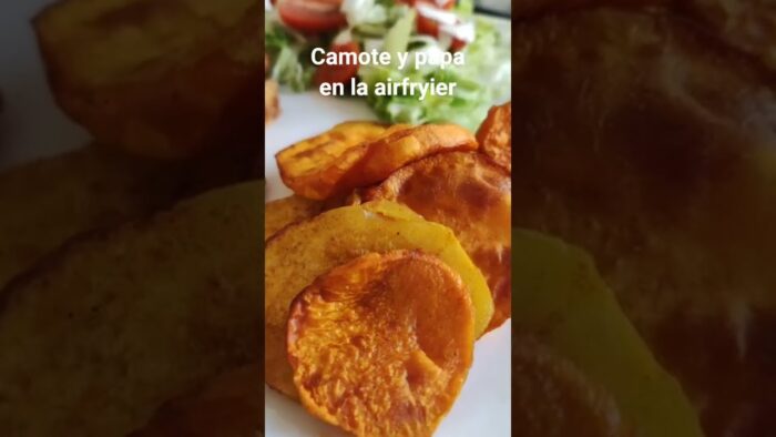 Papas de camote con mezcla de papa (Freidora de aire) (Air Fryer )