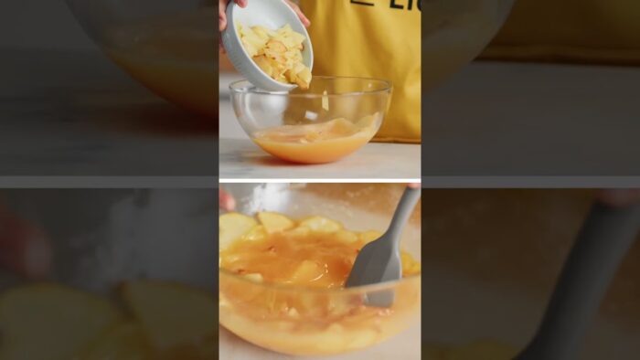 Receta de tortilla de patata en freidora de aire #shorts