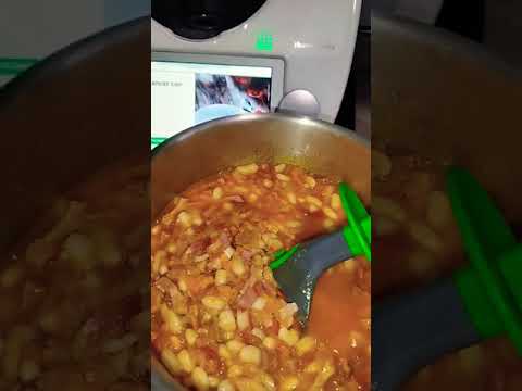 Receta para #thermomix de #cookidoo , Judías blancas con chorizo, buenísimas!!!!❤️