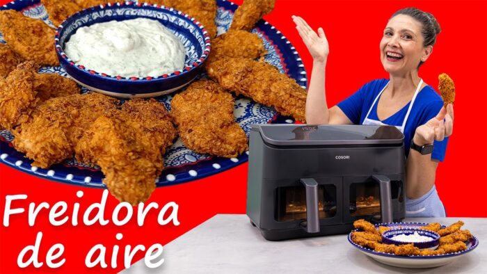 ✅ Súper RECETA de POLLO Crujiente “Frito” con Doritos en #freidoradeaire #cosoridoblecesta