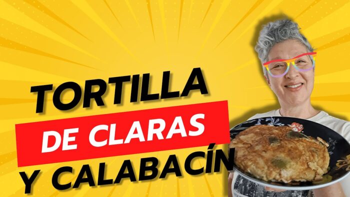 🍳 TORTILLA DE CLARA DE HUEVO Y CALABACÍN 🍳 RECETA SALUDABLE Y SABROSA 💚 con Thermomix® 🔝