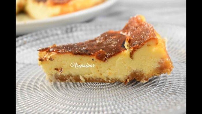 Tarta de Queso Brûlée en Freidora de aire