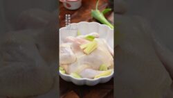 The recipe for the super simple air fryer version of roast chicken is here. The skin is crispy a