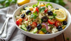 Ensalada de quinoa con vegetales y aderezo de limón: Una receta fresca y saludable para el verano