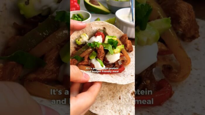 fajita chicken in air fryer 12 minutes recipe 😋#siblings #trending #shorts #food