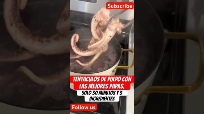 #receta cocinar pulpo con las mejores papas fritas #facilyrapido #recetasfaciles #viralvideo #shorts