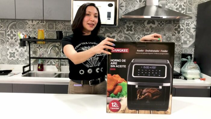 12l Horno Mesa Freidora De Aire Touch 120v Con 18 Accesorios