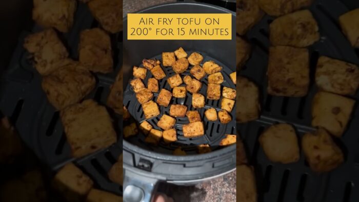 30 seconds Air fryer TOFU recipe #diet #food #protein #weightlossdiet #foodie #weightlossrecipes