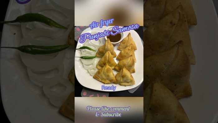 Air Fryer Punjabi Samosa #trending #recipe #indianfood #food #cooking #samosa #recipeshorts