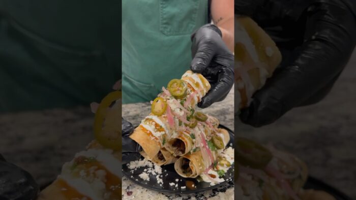 Air fried brisket taquitos 🌯 #fypシ゚viral #fyp #recipe #dinner #explore #food