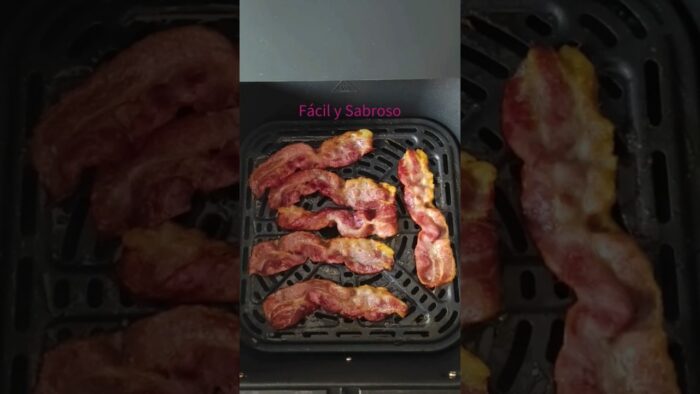 Bacon freidora aire airfryer #cosori #bacon #panceta #airfryer #shorts #short #shortvideo #recipe