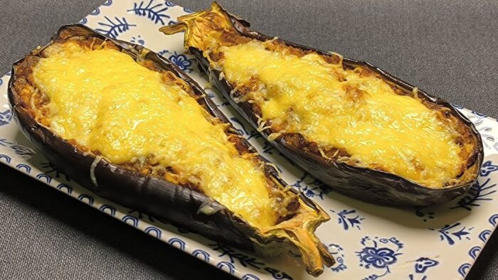 Berenjenas Rellenas de Atún – Receta Fácil, Rápida y Saludable en Freidora de Aire(También en Horno)