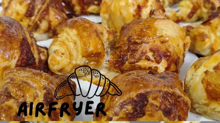 ✨CENA RAPIDA EN FREIDORA DE AIRE||CROISSANTS SALADOS 🥐