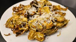 CHIPS DE ALCACHOFA EN FREIDORA DE AIRE con QUESO PARMESANO #airfryer