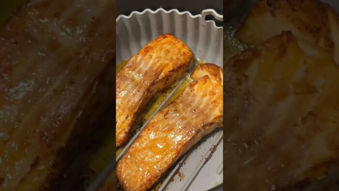 COMO HACER UN SALMÓN EN FREIDORA DE AIRE #cocinafacil #arroz