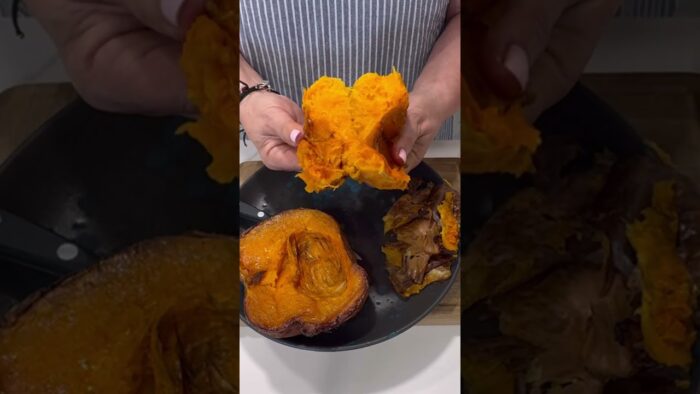 Calabaza asada en la freidora de aire TwinFry Dual Blaze de Cosori