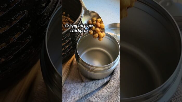 Crispy Air fried Chickpeas #food #vegan #vegansofaustralia #foodie #chickpeas #recipe