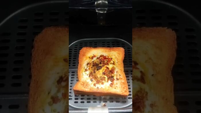 Crispy Egg Toast recipe in Air Fryer #shorts