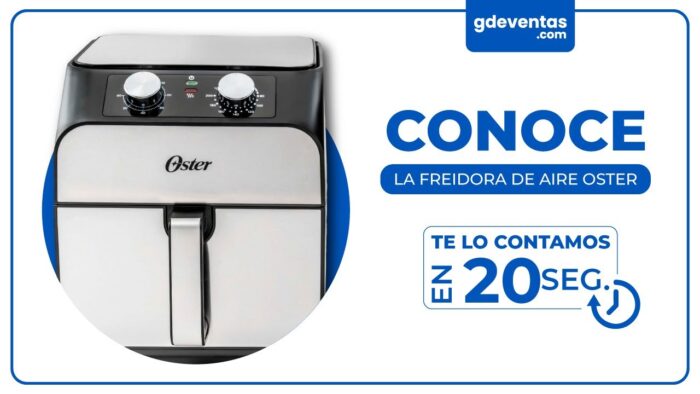 FREIDORA DE AIRE OSTER 6.8 L (CKSTAF68T) TE LO CONTAMOS EN 20 SEGUNDOS