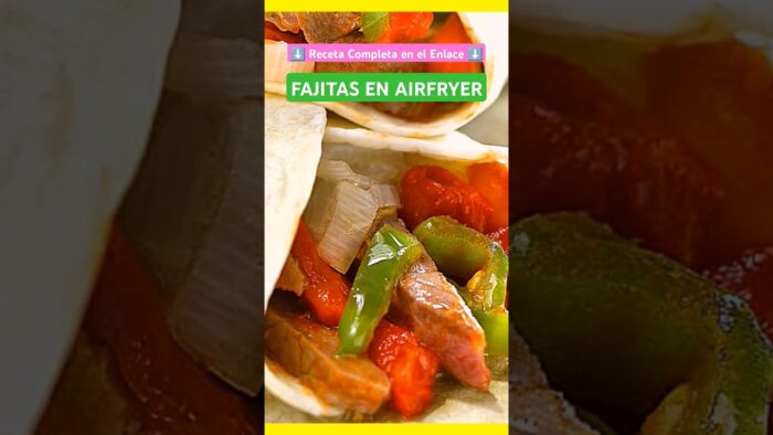 ✅ Fajitas de Cerdo y Verduras en Freidora de Aire 🌮😋👍