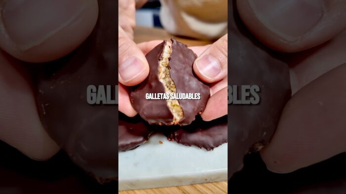 GALLETAS SALUDABLES con CHOCOLATE #receta #recetas #recetacocina #airfryerrecipes #airfryer