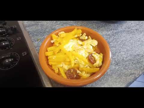 Huevos rotos simples en freidora de aire. Fáciles y simples de hacer!