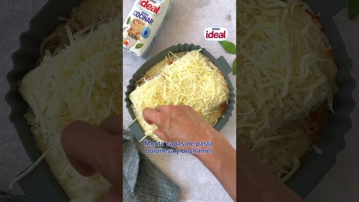 Lasaña en freidora de aire – Recetas Ideal #shorts