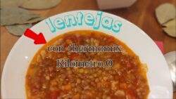 Lentejas guisadas con Thermomix kilometro 0.
