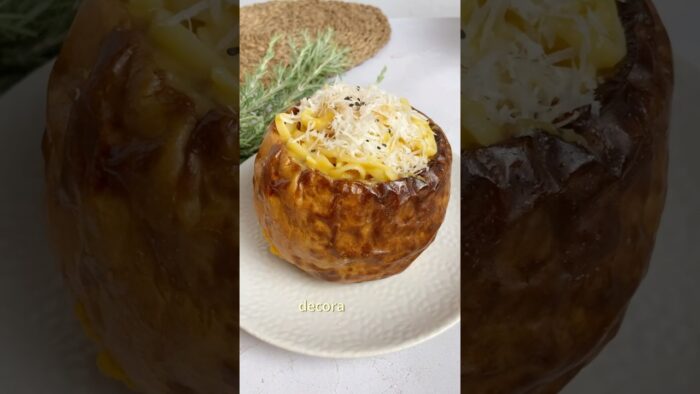 Pasta con salsa de calabaza 🎃#calabazas #mapetitebouchee #receta #viral #recetasairfryer
