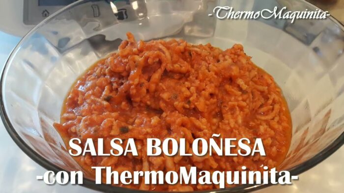 SALSA BOLOÑESA casera THERMOMIX con ThermoMaquinita