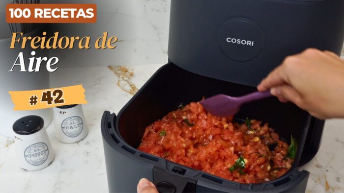 🔥🍅  SALSA de TOMATE Casera en Freidora de Aire: ¡Rápida, DELICIOSA y con Zero Desperdicio! ♻️👌