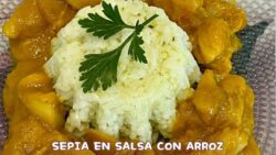 SEPIA EN SALSA CON ARROZ AL VAPOR!! CON THERMOMIX 6!!