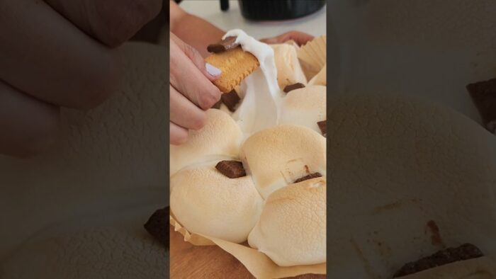 S’MORES DIP EN AIR FRYER #wow #food #cocinafacil #receta #homecook #sweet #smores #foodie #cookies