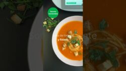 Sopa de tomates y fideos en #thermomixtm6 #thermomix #recetas #cookidoo