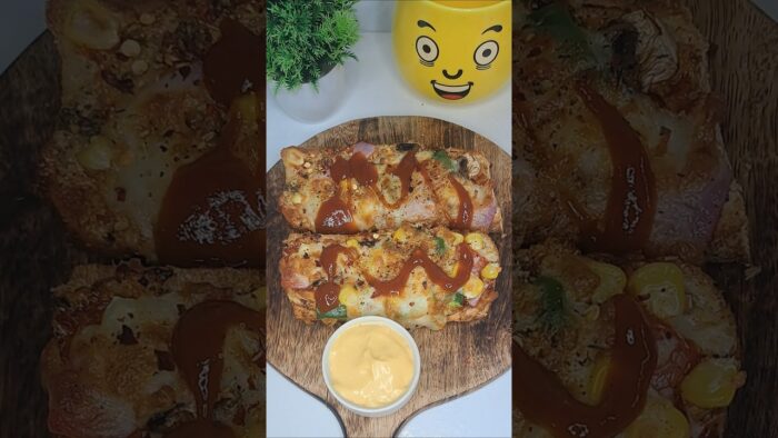Veg Footlong in Air Fryer #trending #easy #recipe #homemade #pizza #yt #ytshorts #airfryer
