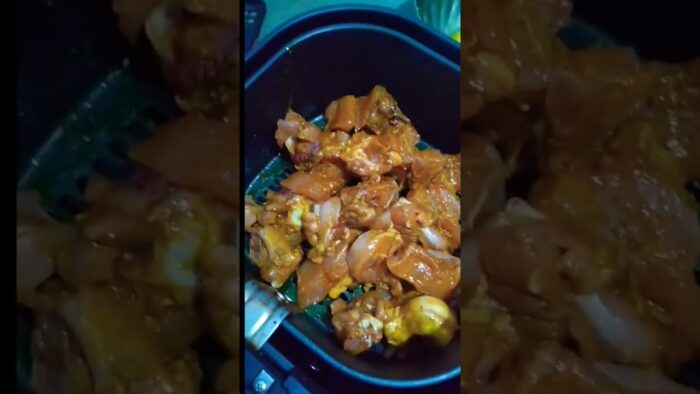 chicken masala recipe. Philips air fryer #shortsvideo #airfried