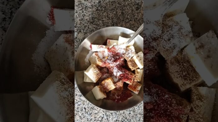 crispy masala paneer l Rosted paneer l Air fryer recipe ll