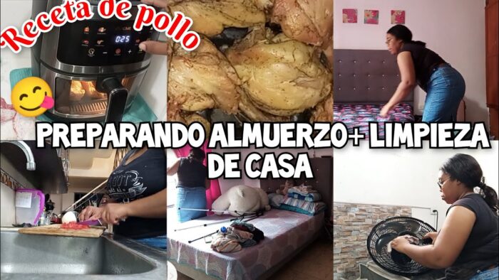 mi RUTINA DEL DÍA+RECETA DE FIN de SEMANA en FRIDORA De Aire/MOTÍVATE A LIMPIAR TÚ CASA deInfonavit