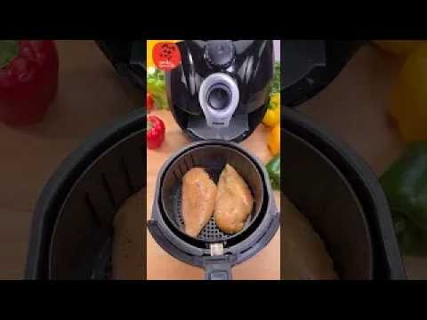 pechuga de pollo en freidora de aire ¡Es la pechuga más sana y deliciosa que he probado!