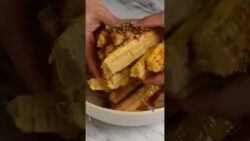 Air Fry Jerk Corn Ribs #recipe #cornribs