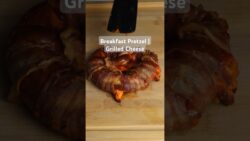 Air Fryer Breakfast Pretzel | Air Fryer Grilled Cheese #breakfast #cheese #recipe