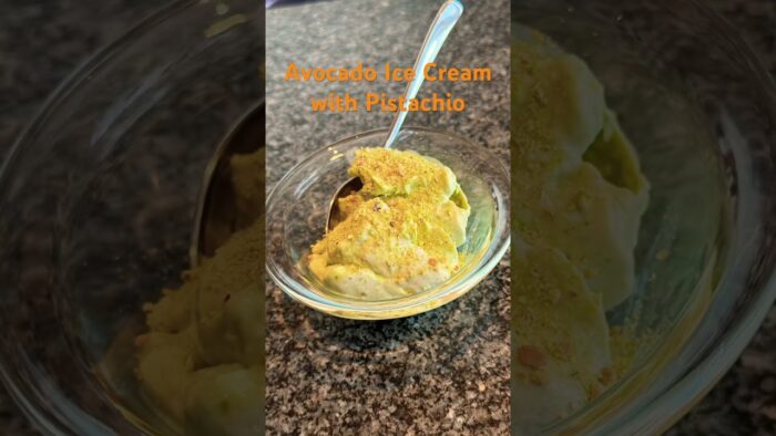 Avocado Ice Cream with Pistachio ￼#thermomix  #thermomixtm6 #availableforsell